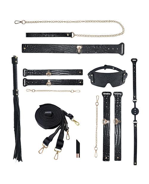 product image, Shots Ouch! Rome Collection Bondage Kit w/Bag - Black - SEXYEONE