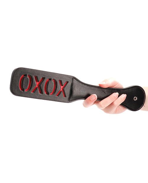 image of product,Shots Ouch Xoxo Paddle - Black - SEXYEONE