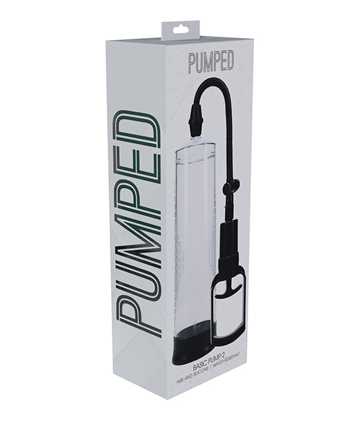 product image, Shots Pumped Basic Pump 2 Water Resistant Penis Pump - Translucent - SEXYEONE