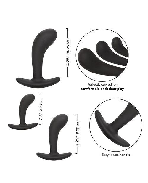 Silicone Anal Training Prostate Kit - Black - SEXYEONE