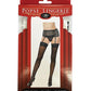 Silicone Lace Top Thigh High Black O/s - SEXYEONE