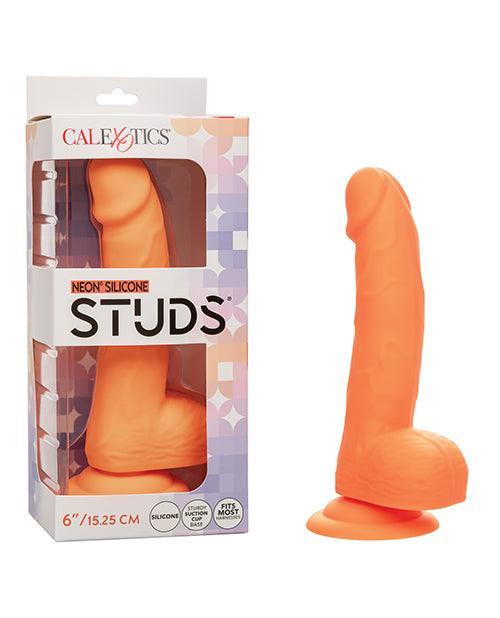 image of product,Silicone Studs Neon 6" Dildo - SEXYEONE