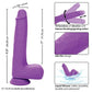 Silicone Studs Rechargeable Gyrating & Thrusting Vibrator - Purple - SEXYEONE