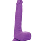 Silicone Studs Rechargeable Gyrating & Thrusting Vibrator - Purple - SEXYEONE