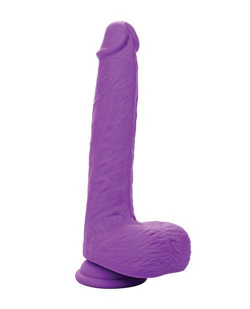 image of product,Silicone Studs Rechargeable Gyrating & Thrusting Vibrator - Purple - SEXYEONE