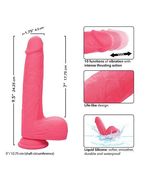 image of product,Silicone Studs Rechargeable Rumbling & Thrusting Vibrator - SEXYEONE