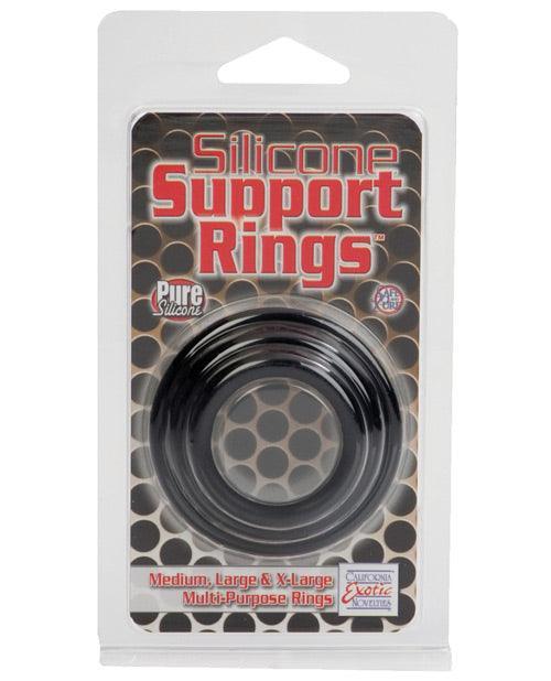 Silicone Support Rings - Black - SEXYEONE