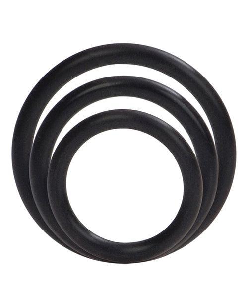 image of product,Silicone Support Rings - Black - SEXYEONE