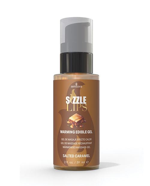 product image, Sizzle Lips Warming Gel - 2 oz Salted Caramel - SEXYEONE