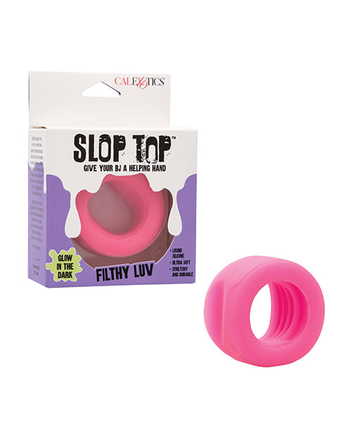 product image, Slop Top Glow in the Dark Filthy Luv Stroker - Pink - SEXYEONE