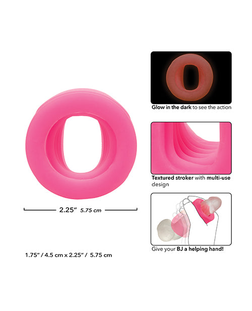 product image,Slop Top Glow in the Dark Filthy Luv Stroker - Pink - SEXYEONE