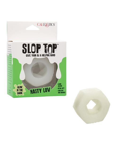 Slop Top Glow in the Dark Nasty Luv Stroker - White - SEXYEONE