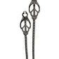 Spartacus Black Butterfly Style Nipple Clamps w/Chain - SEXYEONE