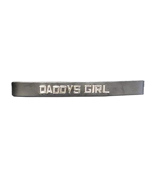 Spartacus Daddys Girl Leather Collar - Black - SEXYEONE