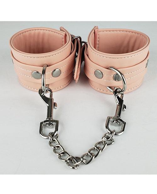 image of product,Spartacus Organsilicone Pu Wrist Restraints - SEXYEONE
