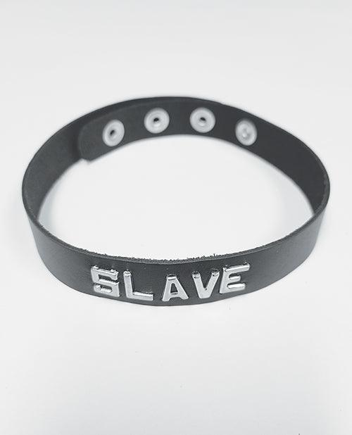 image of product,Spartacus Slave Leather Collar - Black - SEXYEONE
