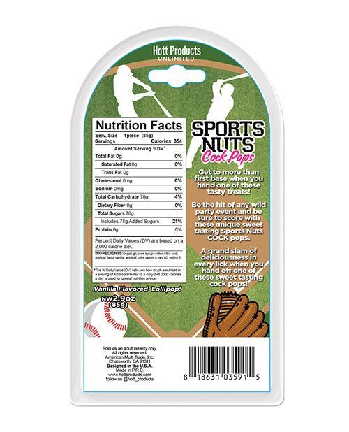 image of product,Sports Nuts Cock Pop Baseballs - Vanilla - SEXYEONE