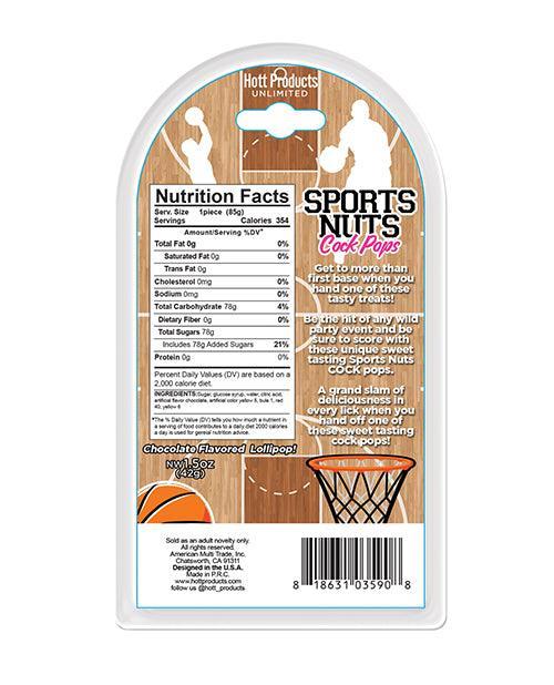 image of product,Sports Nuts Cock Pop Basketballs - Chocolate - SEXYEONE