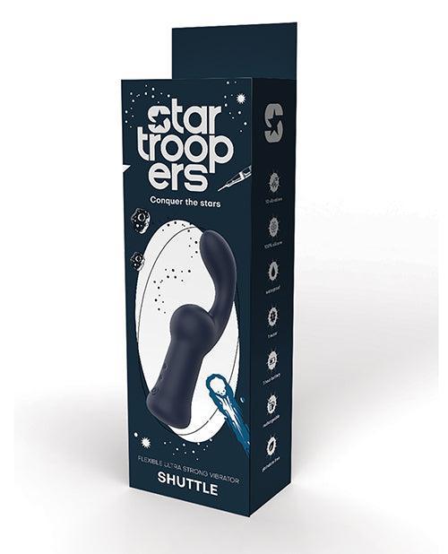 product image, Star Troopers Shuttle Flexible Ultra Strong Vibrator - Black - SEXYEONE