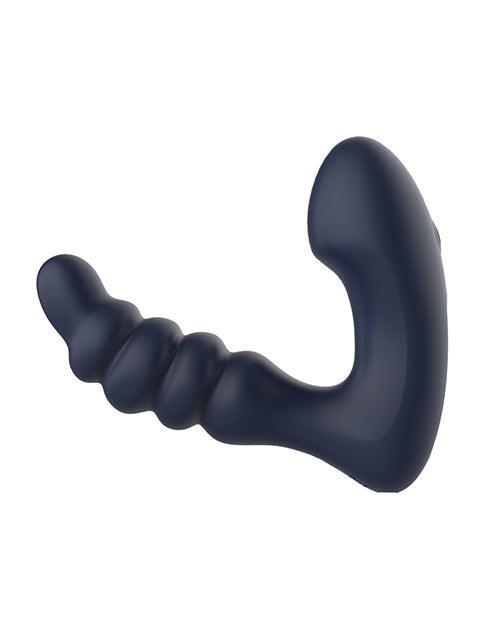 image of product,Star Troopers Voyager Beaded Strong Prostate Massager w/Remote - Black - SEXYEONE