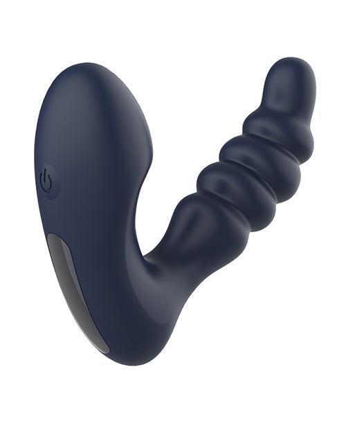 image of product,Star Troopers Voyager Beaded Strong Prostate Massager w/Remote - Black - SEXYEONE