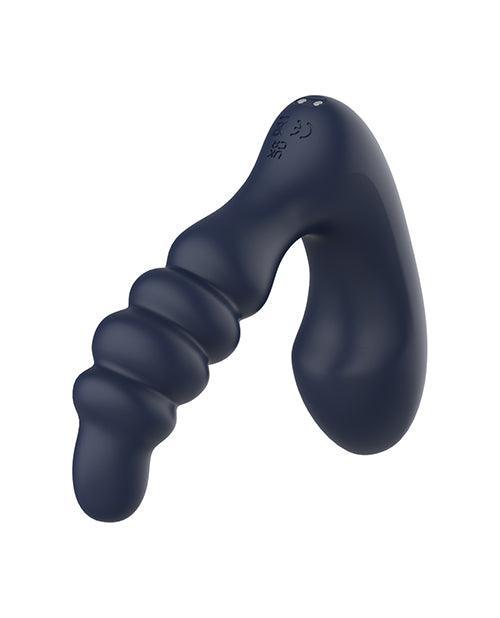 Star Troopers Voyager Beaded Strong Prostate Massager w/Remote - Black - SEXYEONE