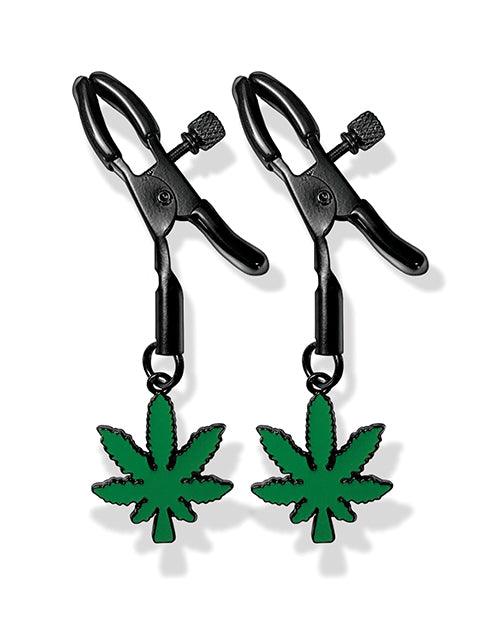 image of product,Stoner Vibes Glow in the Dark Adjustable Nipple Clamps - SEXYEONE