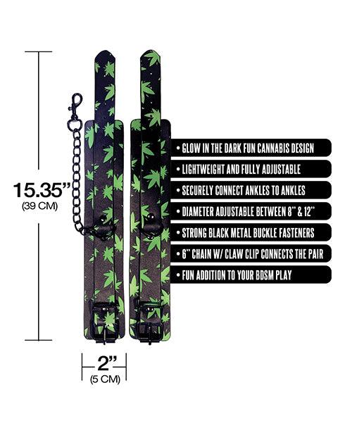 image of product,Stoner Vibes Glow in the Dark Wrist Cuffs - SEXYEONE