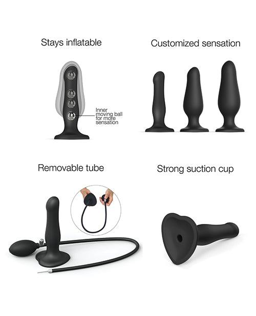 product image,Strap On Me Inflatable Dildo Plug - Black - SEXYEONE