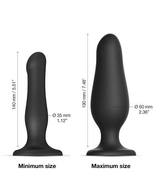 Strap On Me Inflatable Dildo Plug - Black - SEXYEONE