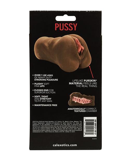 image of product,Stroke It Pussy Masturbator - Brown - SEXYEONE