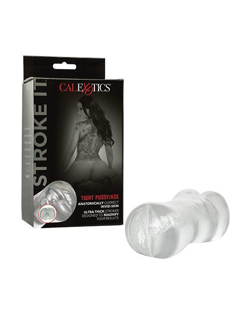 product image, Stroke It Tight Pussy & Ass Masturbator - Clear - SEXYEONE