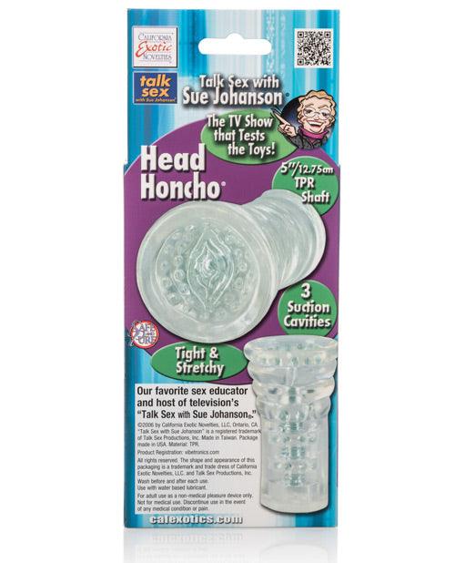 image of product,Sue Johanson Head Honcho - Clear - SEXYEONE