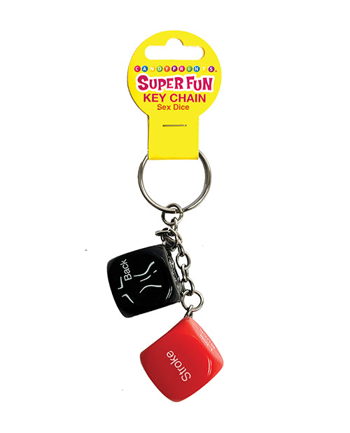 product image, Super Fun Sex Dice Key Chain - Multi Color - SEXYEONE