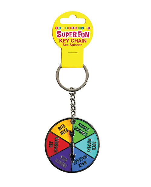 product image, Super Fun Sex Spinner Key Chain - Multi Color - SEXYEONE