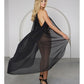 Sweet EsCape Long Mesh Cape & Triple Lace Strap Panty O/S - SEXYEONE