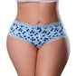 Sweet Treats Crotchless Boy Short w/Wicked Sensual Care Blueberry Lube - Blue QN - SEXYEONE