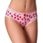 Sweet Treats Crotchless Boy Short w/Wicked Sensual Care Strawberry Lube - Pink - SEXYEONE