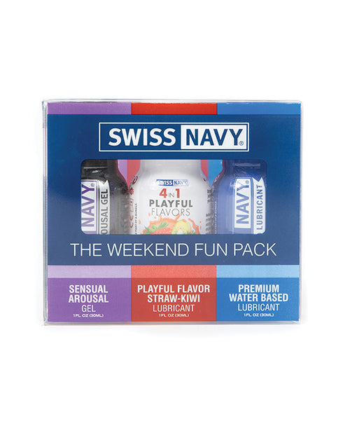 product image, Swiss Navy Weekend Fun Pack of 3 - 1 oz - SEXYEONE