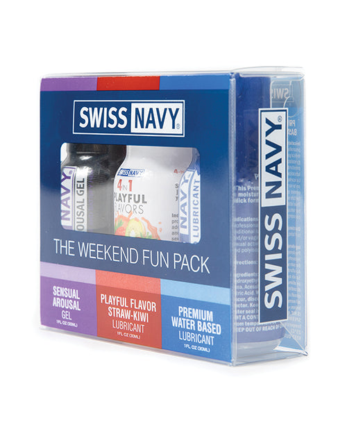 image of product,Swiss Navy Weekend Fun Pack of 3 - 1 oz - SEXYEONE