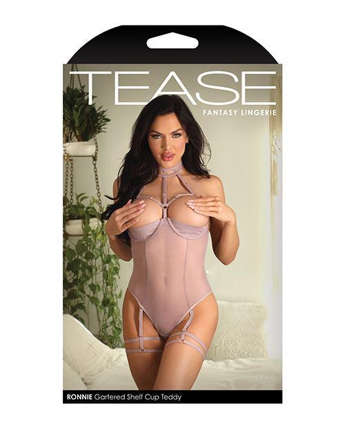 image of product,Tease Ronnie Microfiber Underwire Shelf Cup Teddy Mauve - SEXYEONE