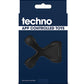 Techno Strobe App Controlled Vibrating Cock Ring - Black - SEXYEONE