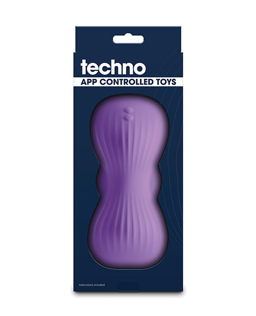 image of product,Techno Trap App Controlled Vibrating Grinding Pad - Purple - SEXYEONE