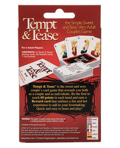 image of product,Tempt & Tease Card Game - SEXYEONE