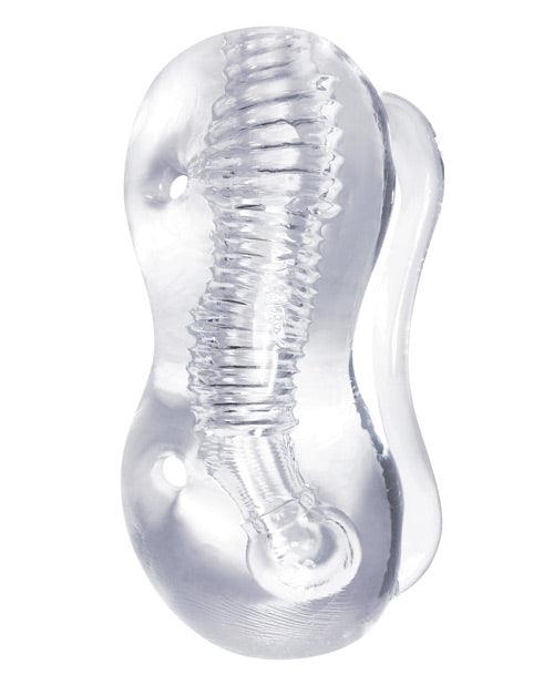 image of product,The 9's Clear Stroke Twister Masturbator - SEXYEONE
