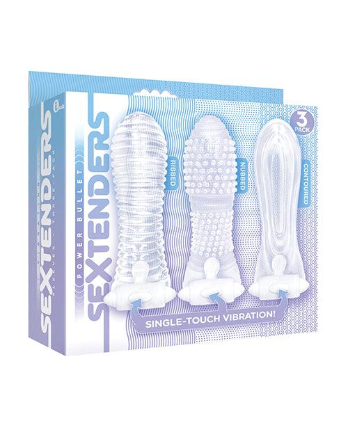 The 9's Vibrating Sextenders Sleeves - Pack of 3 - SEXYEONE