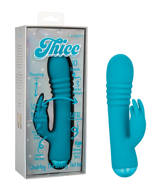 product image, Thicc Chubby Thrusting Tickler - Aqua - SEXYEONE