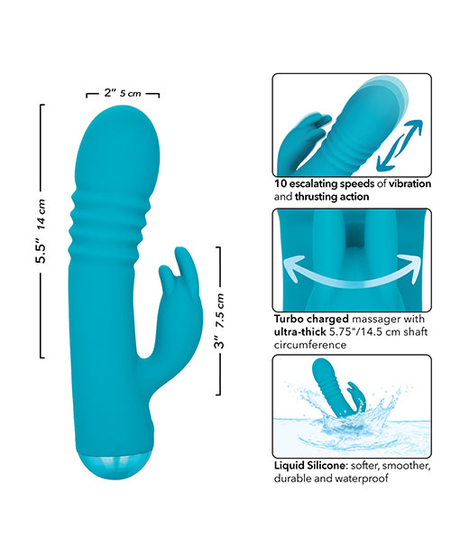 image of product,Thicc Chubby Thrusting Tickler - Aqua - SEXYEONE