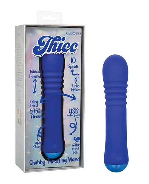 product image, Thicc Chubby Thrusting Wand - Blue - SEXYEONE