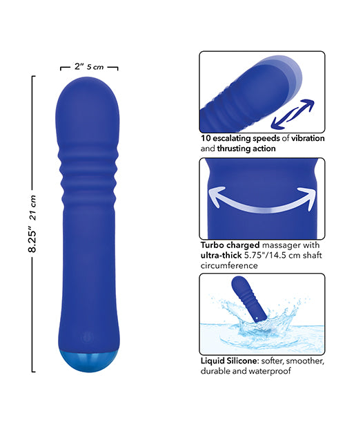 Thicc Chubby Thrusting Wand - Blue - SEXYEONE